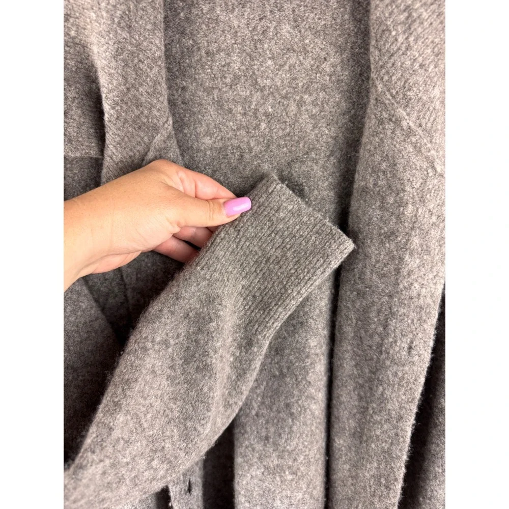 Babaton Aritzia Alpaca Wool Blend Longline Coat‎ Taupe Gray Size S